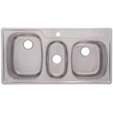 Buy FrankeUSA OTSK951-18BX Offset Triple Bowl Stainless Steel 43x22in. Topmount Sink by Franke
