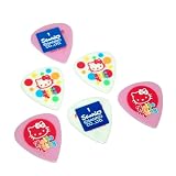 Hello Kitty ( ハローキティー ) ギターピックセット PINK&WHITE キティーちゃん６枚セット