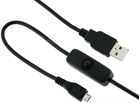 AFUNTA Micro USB Cable with ON / OFF Switch - Easy Start / Reboot