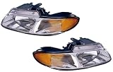 QP D110C/D-b Plymouth Voyager Passenger/Driver Lamp Assembly Headlight 2-pc Pair