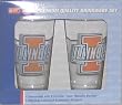 University of Illinois 3-D Bullseye Logo 2 Piece Pint Set