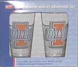 University of Illinois 3-D Bullseye Logo 2 Piece Pint Set