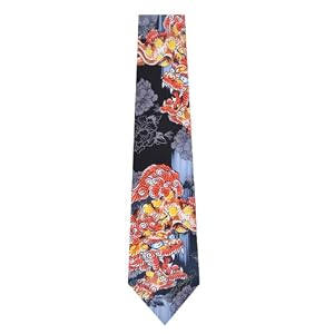 True Ed Hardy Men's Neck Tie Howling Dragon