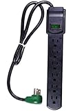 GoGreen Power GG-16103MSBK 6 Outlet Surge Protector w/ 2.5' Cord