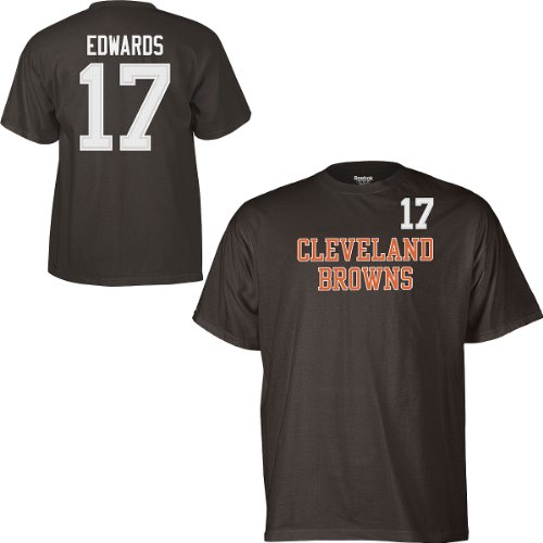 Reebok Cleveland Browns Braylon Edwards Youth (8-20) Name & Number T-Shirt Large