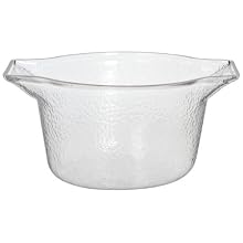 Carlisle IG101107 Clear 3.7 Quart Wine/Ice Bucket with Handle (Case of 4)