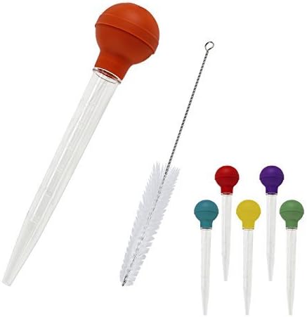 Heavy Duty Turkey Baster with Cleaning Brush - 1.5FL OZ - Assorted Colors