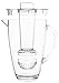 Jumbl Tea Infuser Water Pitcher. Plastic Pitchers with spill proof Lid & Removable Infusion Insert For Kool Aid, Juice, Iced Tea, Lemon Water, Crystal Clear Shatterproof Acrylic, 2 Quart