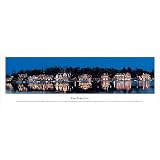 Boat House Row by James Blakeway. Size 37.75 inches width by 7.97 inches height. High Quality Art Poster Print