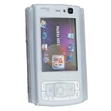 Silicone Skin Case for Nokia N95, Clear White