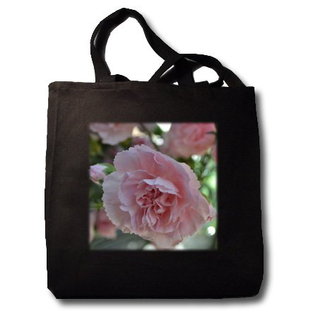 Patricia Sanders Flowers - Pink Carnation Floral - Tote Bags