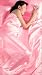 SATIN 6pc DOUBLE bed Duvet Cover Bedding Set PINK Image