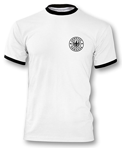 EM 2016 Deutschland Trikot Fanshirt Retro-Look Motiv 6 Herren 1960er Trikot