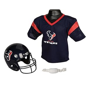 Franklin Sports NFL Houston Texans Replica Youth Helmet and Jersey Set
