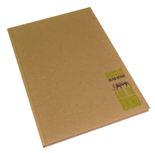 Rhino 8.3 x 11.7 Inches A4 Recycled Case Bound Notebook, Tan (SRCBA4)