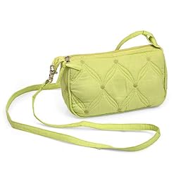 Olive n Figs Quilted Shoulder Handbag - Lime