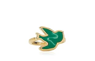 Marc by Marc Jacobs Anillo Stone Bird (Dorado / Verde)