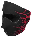 Zan Headgear FACE MASK NEOPRENE RED FLAMES WNFM229R