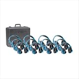 Califone International 2924AVPS-12 Set Of Twelve Deluxe Stereo Headphones With Carry Case
