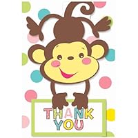 Amscan Fisher Price Baby Shower Thank-You Notes