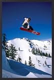 Produkt-Bild: Snowboarden Poster und Alu-Rahmen - Cab 900, Frontside Grab (91 x 61cm)