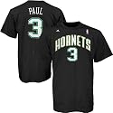 adidas New Orleans Hornets #3 Chris Paul Black Basketball T-shirt