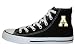 Game Day Soles Hi Top Black Appalachian State University Logo Canvas Men