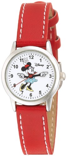 Disney Women's MN1023 Minnie Mouse White Dial Red Strap Watch
