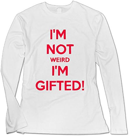 Women I'M NOT WEIRD I'M GIFTED White Fashion Long-Sleeves Tee Shirt