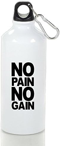 NO Pain No Gain Aluminum Classic Sports Water Bottle 500ml