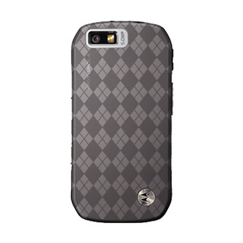 Amzer Luxe Argyle Skin Case for Motorola i1 (Smoke Grey)