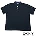DKNY（ダナキャラン） 無地半袖ポロシャツ ネイビー bpl000369-411 大きいサイズ [並行輸入品]