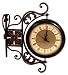Railroad Station 2-Sided Clock