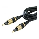 (Price/EA)Digital Optical Cable, Toslink Type Plugs, 12'