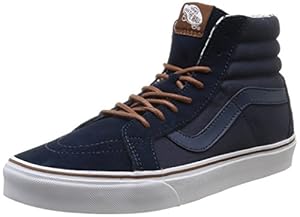 Vans Unisex Sk8-Hi Reissue (T&S) Dress Blue/Plus Skate Shoe 10 Men US / 11.5 Women US