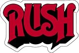 Rush Sticker - Red Black and White logo Decal