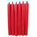 Candles - Set of 6 Red Bistro Style Dinner Candles
