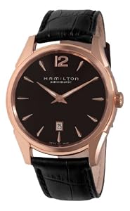 Hamilton Men's H38645735 Jazzmaster Slim Black Dial Watch