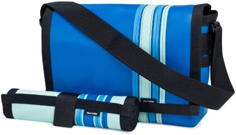 Holly Aiken Airship Diaper Messenger Bag, Daytona, Jade/Royal Blue