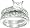 Princess Cut Cubic Zirconia CZ Wedding and Engagement Ring Set in Sterling Silver Size 5