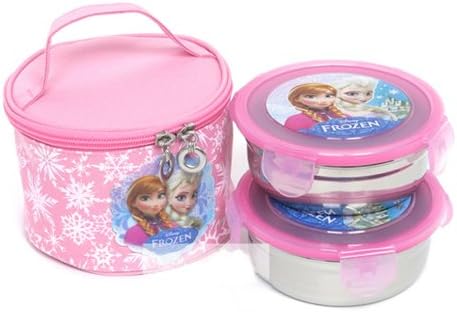 Disney Frozen Stainless Two-tier Round Lunch Box 042691