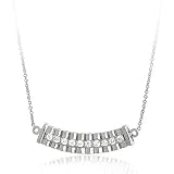 Sterling Silver Rolex Designer Diamond cz Necklace