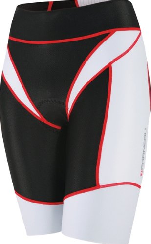 :Louis Garneau Women's Elite Cycling Shorts (Black/Silver, X-Large)