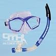 ICON Mask and Sonora Semi Dry Snorkel Set - BLUE