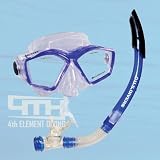 Acapulco Mask and Semi Dry Snorkel Set - BLUE Acapulco Mask and Semi Dry Snorkel Set - BLUE