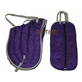 417za3GIWPL. SL500 AA280  English Horse Saddle Carrier Purple Set