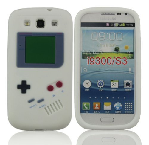Saurabh Kiran TM Gameboy Classic Retro Smooth Silicone Soft Rubber Gel Case Cover Skin-White Color