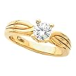 14K Yellow Gold Diamond Solitaire Engagement Ring - 0.50 Ct.