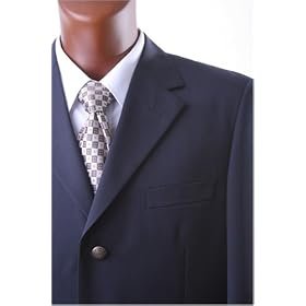 Mens Super 110's Navy 100% Virgin Wool Super Straited Blazer by Cianni