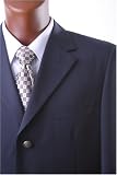 Men's Super 110's Navy 100% Virgin Wool Super Straited Blazer